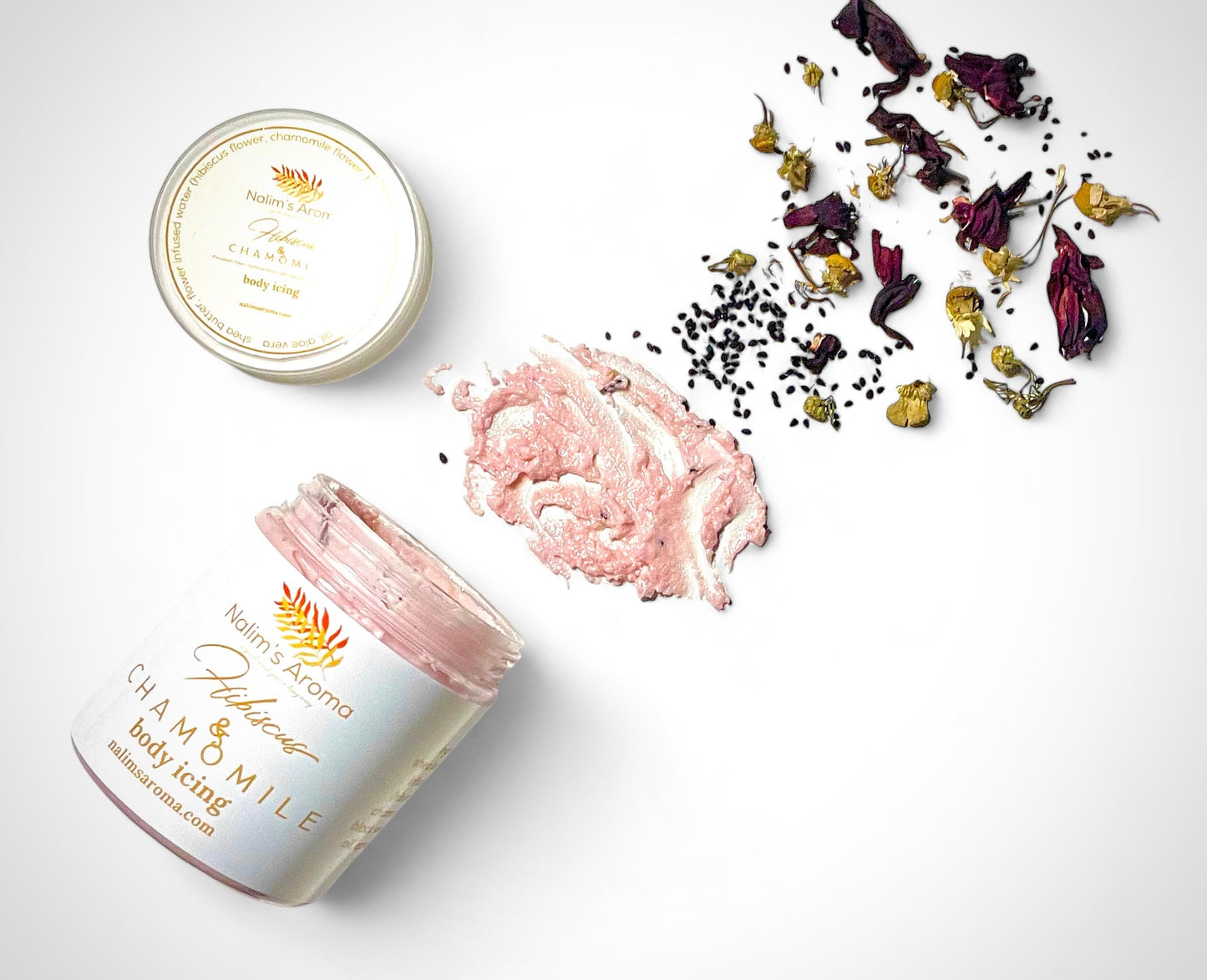 Hibiscus & Chamomile body cream (fragrance free)