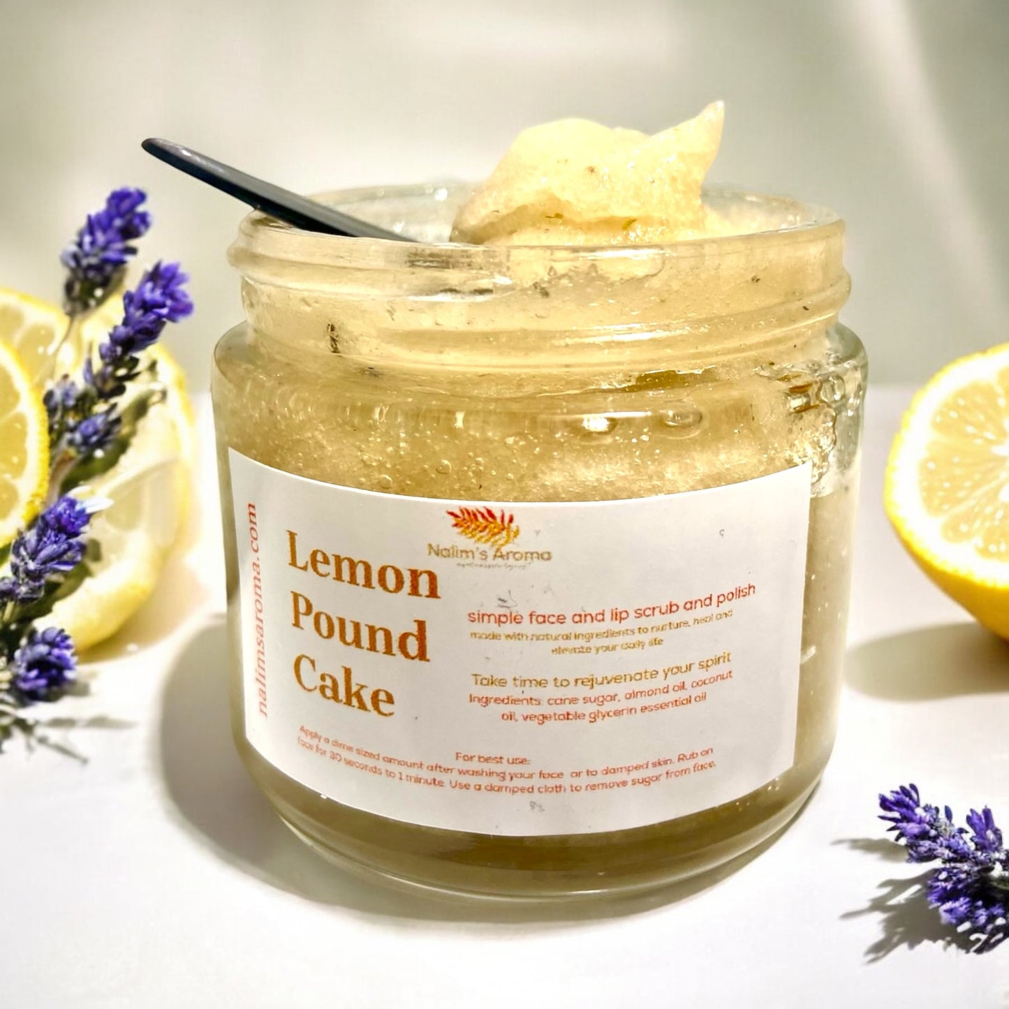 Lemon Pound Cake Face + Lip Scrub