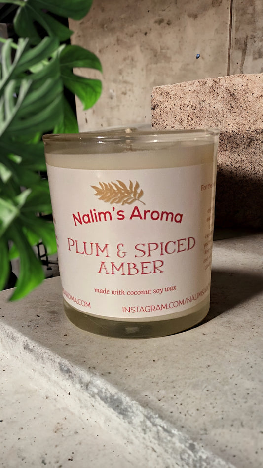 Plum & Spiced Amber Candle